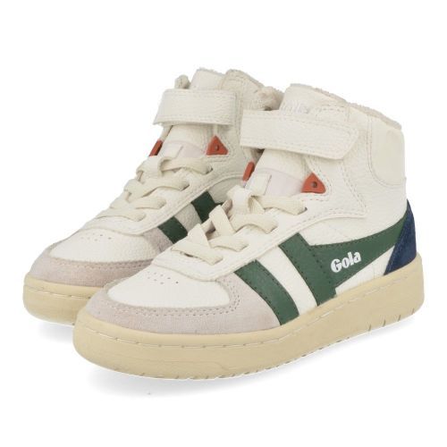 Gola sneakers wit  ( - wit groene sneaker met velcrosluitingcka540 talon) - Junior Steps