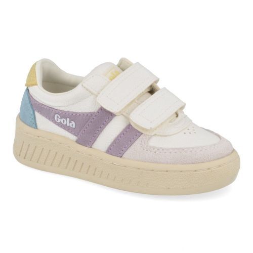 Gola sneakers wit Meisjes ( - witte combi sneaker met velcrosluitingcka162) - Junior Steps