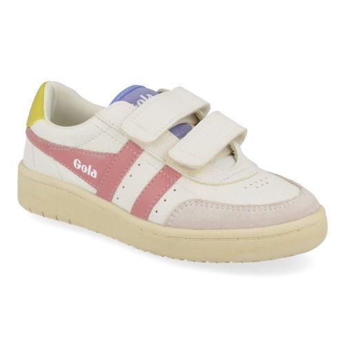 Gola sneakers wit Meisjes ( - witte combi sneaker met velcrosluitingcka415) - Junior Steps