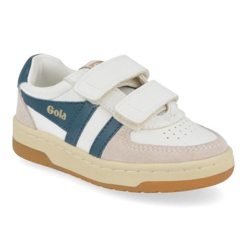 Gola sneakers wit  ( - witte sneaker met velcrosluitingcka336) - Junior Steps
