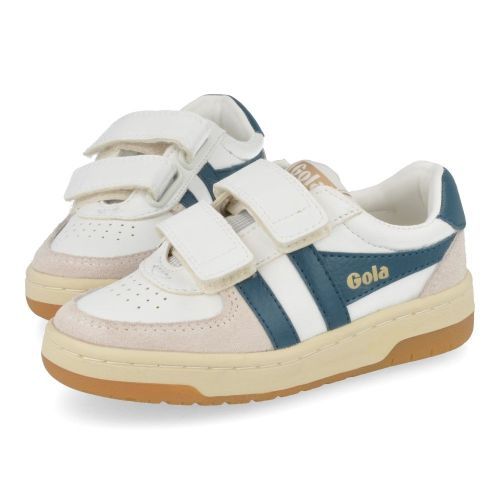 Gola sneakers wit  ( - witte sneaker met velcrosluitingcka336) - Junior Steps