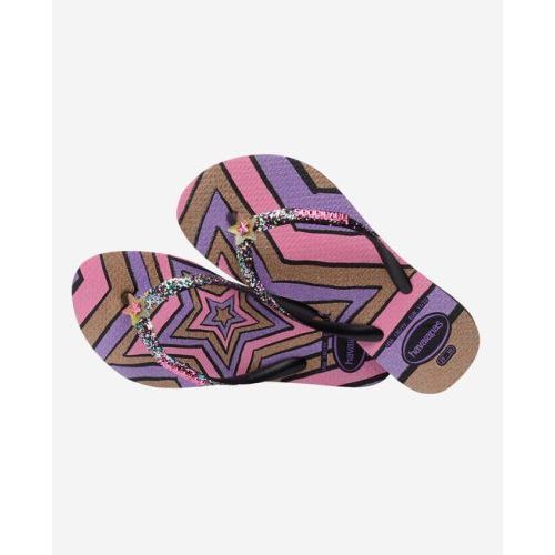 Havaianas slippers paars Meisjes ( - slipper hav. kids slim glitter trendy4146976/0090) - Junior Steps