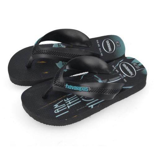 Havaianas slippers Zwart Jongens ( - slipper kids max herois4130302/3983) - Junior Steps