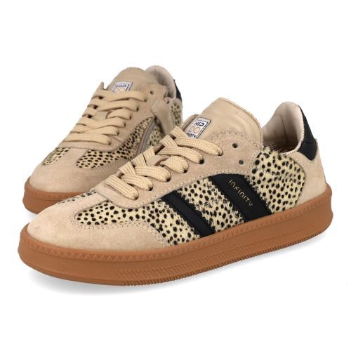 Hip sneakers beige  (beige dalmatiër sneaker - H1090) - Junior Steps