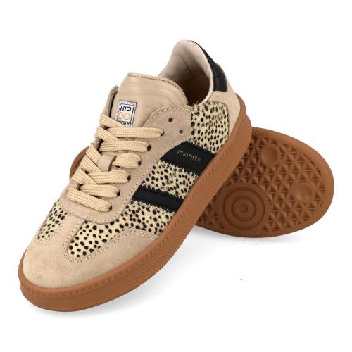 Hip sneakers beige  (beige dalmatiër sneaker - H1090) - Junior Steps