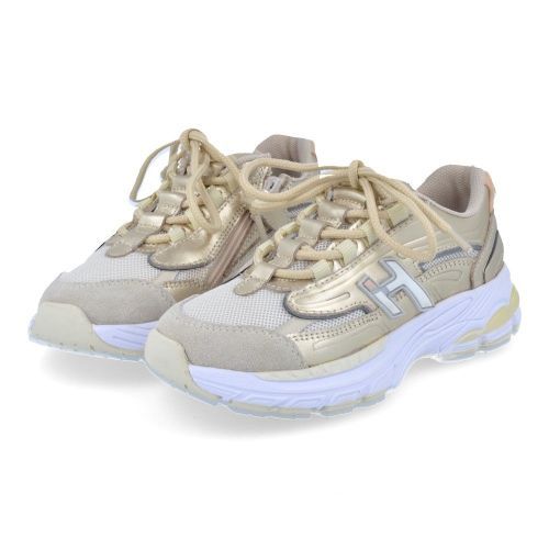 Hip sneakers beige Meisjes (beige platina sneaker  - H1660) - Junior Steps