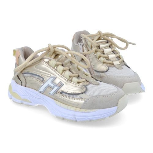 Hip sneakers beige Meisjes (beige platina sneaker  - H1660) - Junior Steps