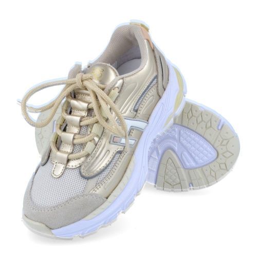 Hip sneakers beige Meisjes (beige platina sneaker  - H1660) - Junior Steps