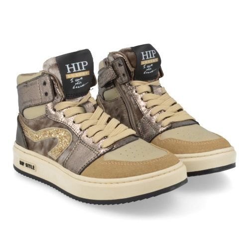 Hip sneakers beige Meisjes (beige sneaker  - H1765/N) - Junior Steps