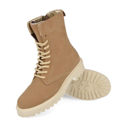 Hip Botte à lacets beige Filles (H1129 combi beige) - Junior Steps