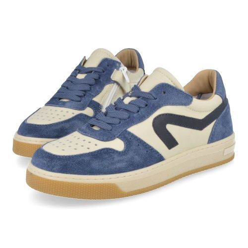 Hip sneakers blauw Jongens ( - blauwe  sneakerH1618/K) - Junior Steps