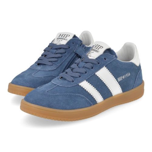 Hip sneakers blauw Jongens ( - blauwe sneaker H1511) - Junior Steps