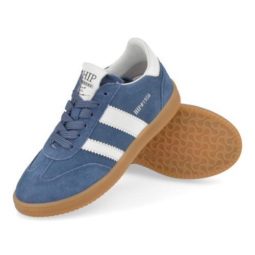 Hip sneakers blauw Jongens ( - blauwe sneaker H1511) - Junior Steps