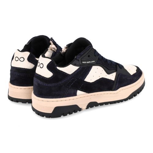 Hip sneakers blauw Jongens (blauwe witte sneaker - H1119) - Junior Steps