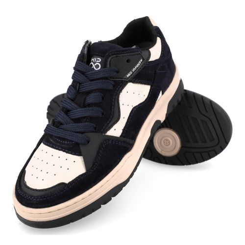 Hip sneakers blauw Jongens (blauwe witte sneaker - H1119) - Junior Steps
