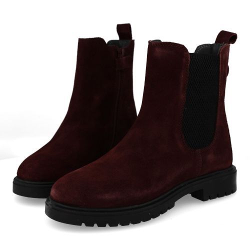 Hip laarzen kort bordeaux Meisjes (bordeaux korte laars - H1235) - Junior Steps
