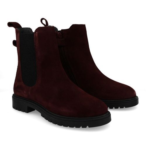 Hip laarzen kort bordeaux Meisjes (bordeaux korte laars - H1235) - Junior Steps