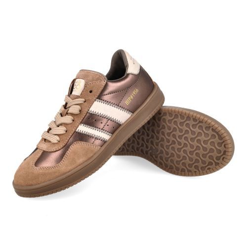 Hip sneakers brons Meisjes (bronze suéde sneaker - H1121) - Junior Steps