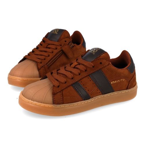 Hip sneakers cognac  (cognac nubuck sneaker - H1120) - Junior Steps