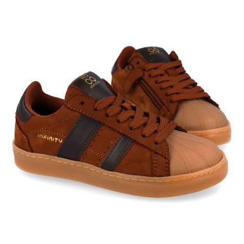 Hip sneakers cognac  (cognac nubuck sneaker - H1120) - Junior Steps