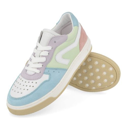Hip sneakers lichtblauw Meisjes ( -  combi kleur sneakerH1618/F) - Junior Steps