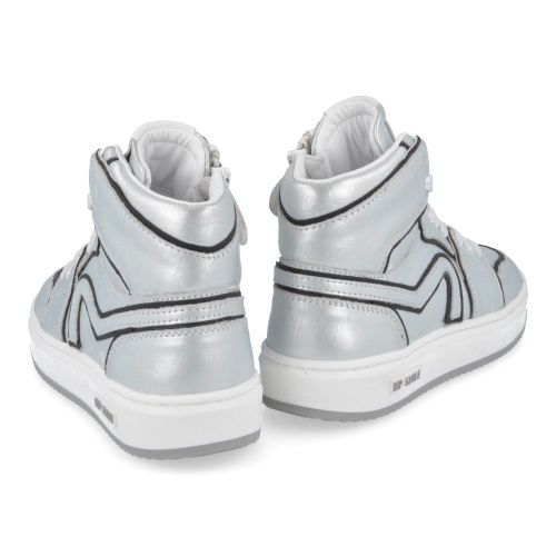 Hip sneakers zilver Meisjes ( - combi zilver sneakerH1865/A) - Junior Steps
