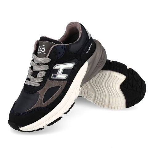 Hip sneakers donkerblauw  (donker blauwe sneaker  - H1667) - Junior Steps