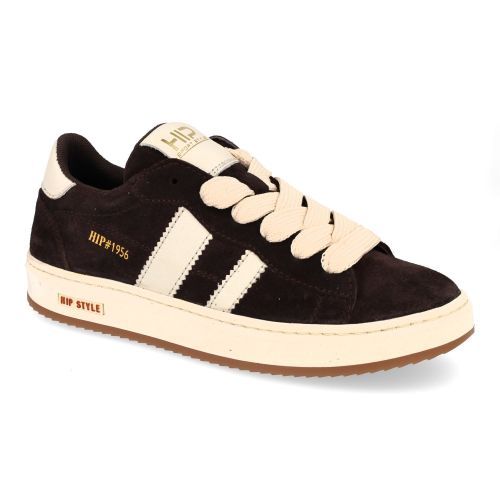 Hip sneakers donkerbruin  (Donker bruine sneaker - H1811) - Junior Steps