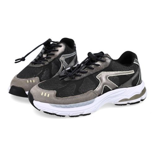 Hip sneakers zilver  (donker zilveren sneaker - H1662) - Junior Steps