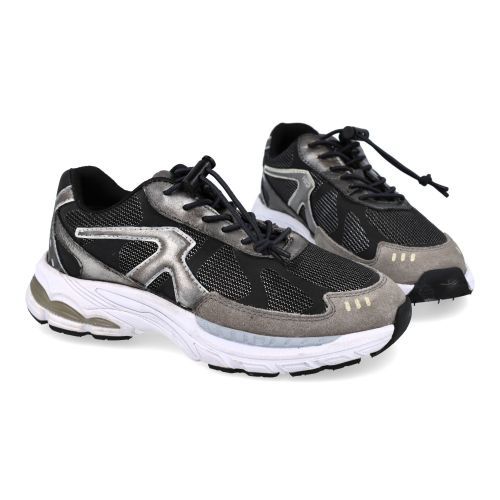 Hip sneakers zilver  (donker zilveren sneaker - H1662) - Junior Steps