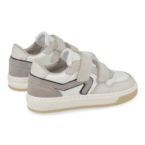 Hip sneakers grijs Jongens ( - grijze klittenband sneakerH1619) - Junior Steps