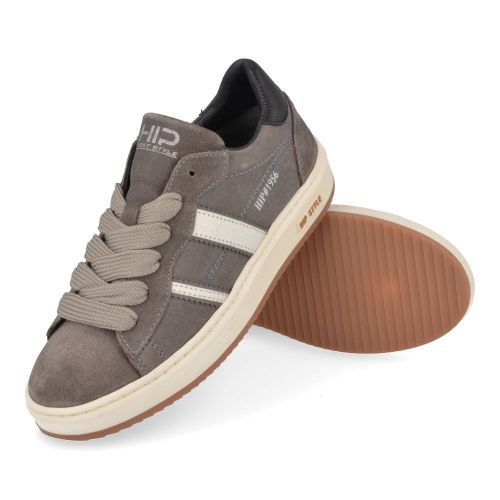 Hip sneakers grijs  (Grijze sneaker - H1102/B) - Junior Steps