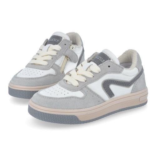 Hip sneakers grijs  (grijze  sneaker - H1618) - Junior Steps