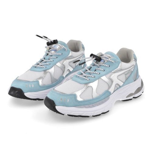 Hip sneakers lichtblauw Meisjes (lichtblauwe sneaker - H1662) - Junior Steps