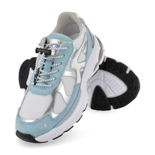 Hip sneakers lichtblauw Meisjes (lichtblauwe sneaker - H1662) - Junior Steps