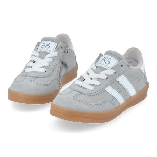 Hip sneakers lichtgrijs  (lichtgrijze sneaker - H1500) - Junior Steps