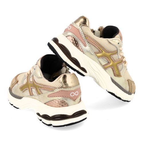 Hip sneakers roze  (rozé metallic sneaker - H1161) - Junior Steps