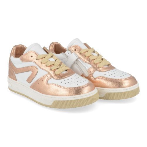 Hip sneakers roze Meisjes ( - Rozé metallic sneakerH1618/R) - Junior Steps