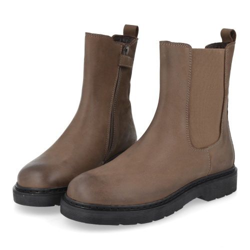 Hip laarzen kort taupe Meisjes (Taupe korte laars - H1117 combi taupe) - Junior Steps