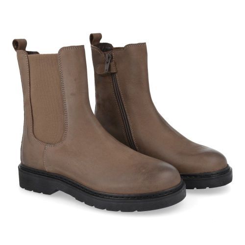 Hip laarzen kort taupe Meisjes (Taupe korte laars - H1117 combi taupe) - Junior Steps