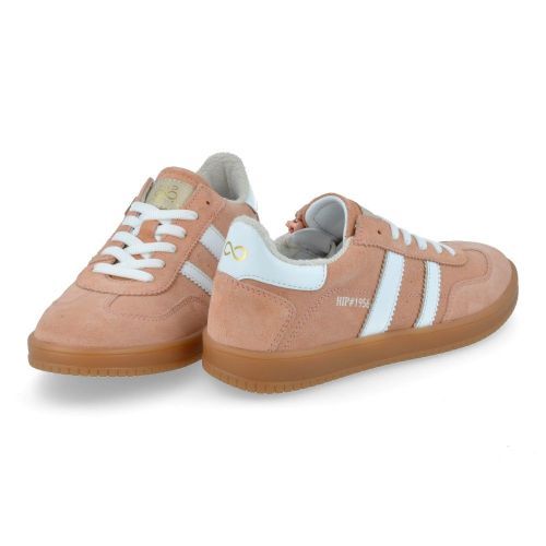 Hip sneakers zalm Meisjes (zalmroze sneaker - H1500) - Junior Steps