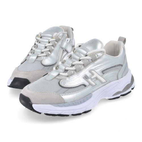 Hip sneakers zilver Meisjes (zilveren sneaker  - H1660) - Junior Steps