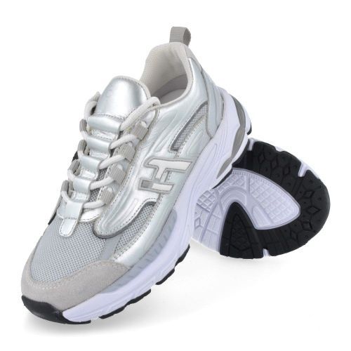 Hip sneakers zilver Meisjes (zilveren sneaker  - H1660) - Junior Steps