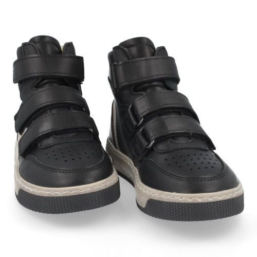 Hip sneakers Zwart Meisjes ( - zwarte sneaker H1302) - Junior Steps