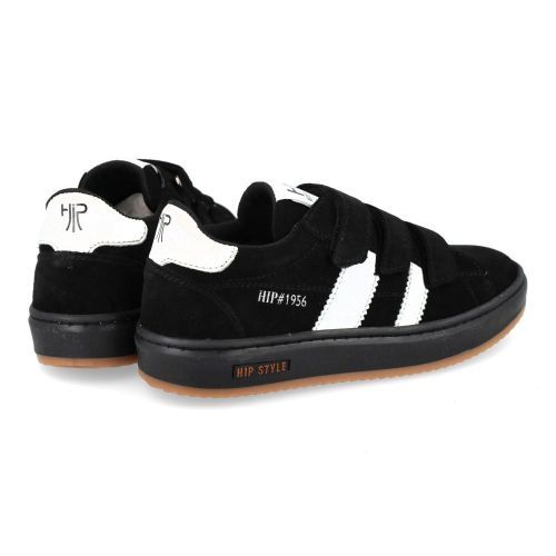 Hip sneakers Zwart  (Zwarte velcro sneaker - H7811) - Junior Steps