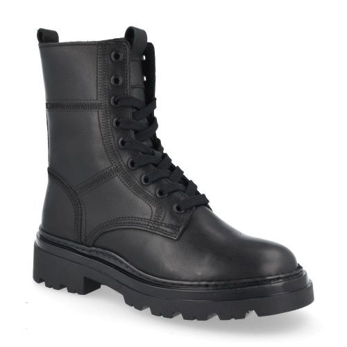 Hip Lace-up boots Black Girls (H1234) - Junior Steps