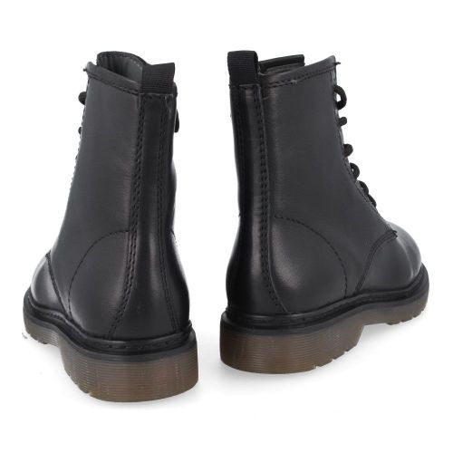 Hip veterboot Zwart Meisjes (zwarte veterbottine - H1141/A) - Junior Steps