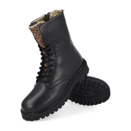 Hip Botte à lacets Noir Filles (H6129) - Junior Steps