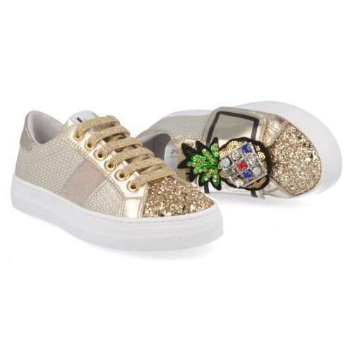Indifferent Sneakers Gold Girls (E18/013A) - Junior Steps