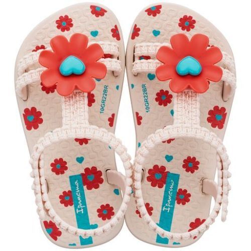 Ipanema slippers beige Meisjes ( - watersandaaltje beige met rode bloem83355 AH424) - Junior Steps